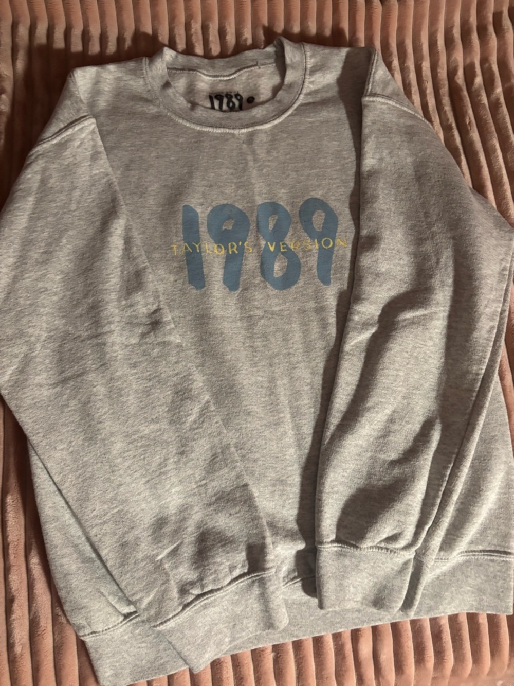 Taylor Swift Gray 1989 Logo Crewneck Sweater